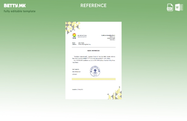 модерен стил Ирак Курдистан Меѓународен референтен шаблон